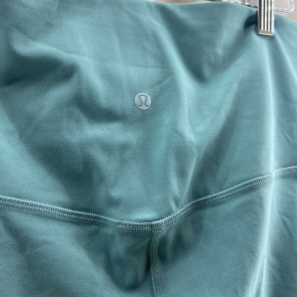 Lululemon High Rise Wunder Under Leggings Women's Size 12 Sage Green 19" Inseam - Picture 3 of 5